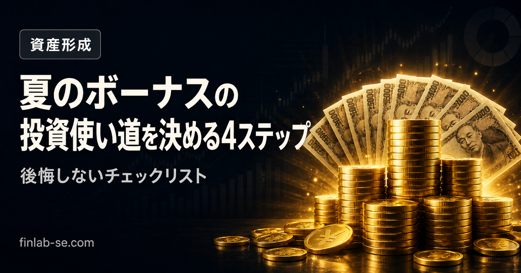 夏のボーナスの投資使い道を決める4ステップ【後悔しないチェック】