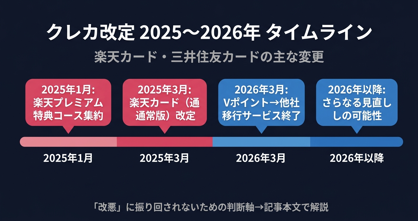 2026年クレカ改定タイムライン