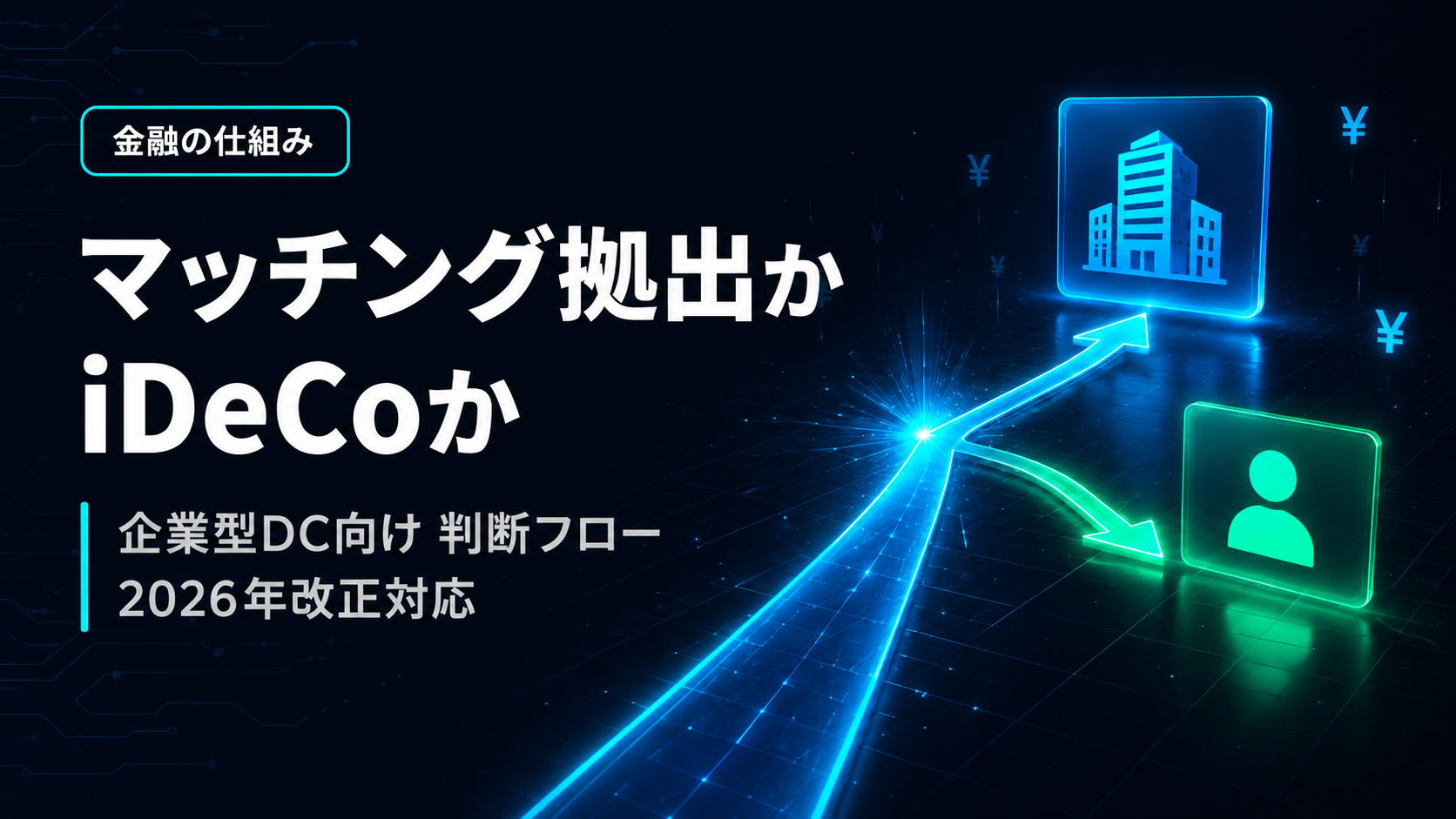 企業型DCとiDeCo併用の判断フローチャート