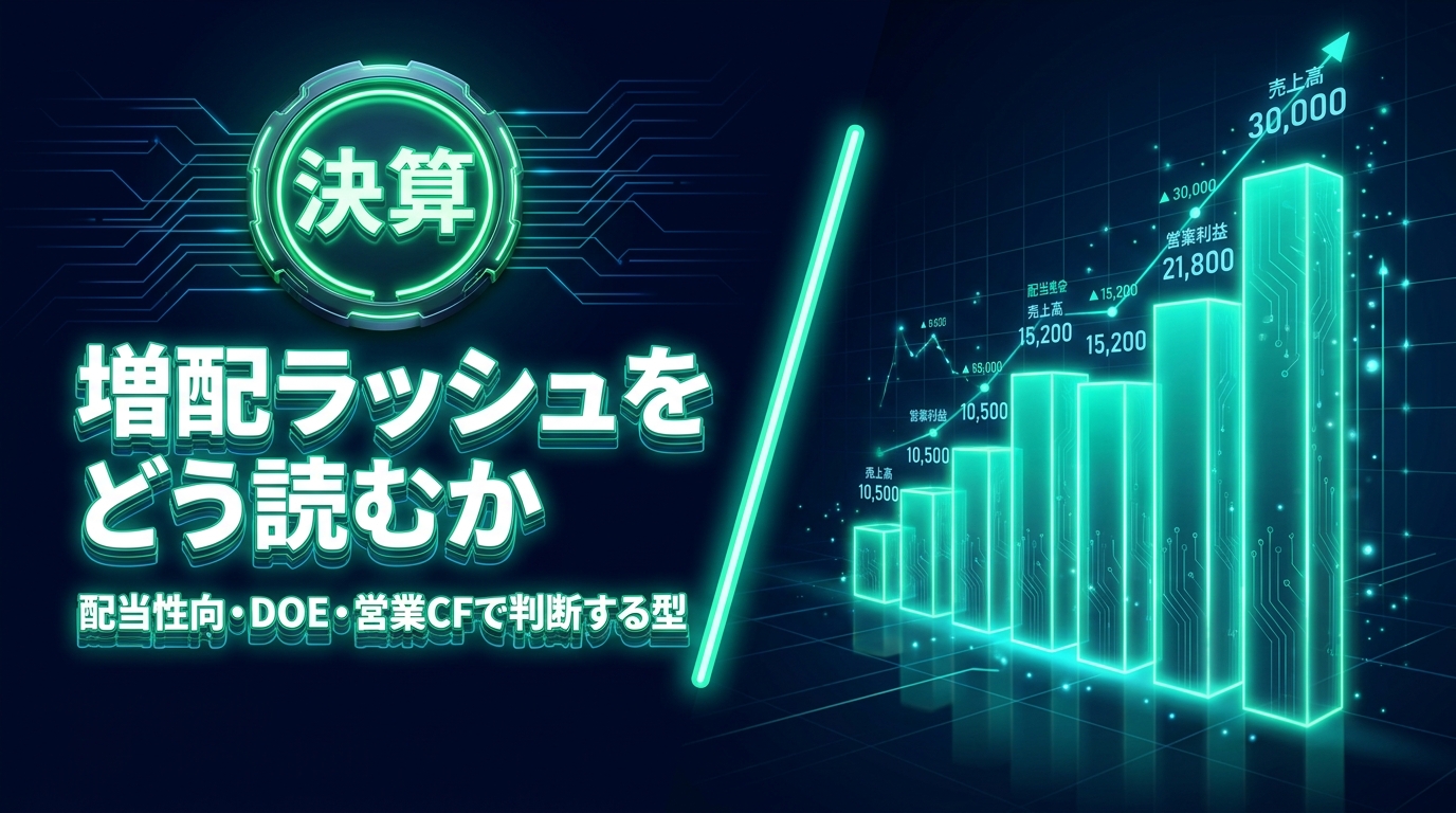 決算シーズンの高配当株投資家の歩き方