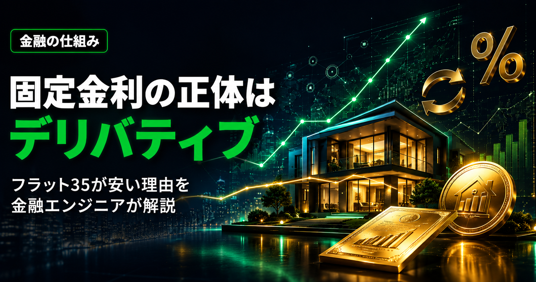 固定金利の正体はデリバティブ——フラット35が安い理由を金融エンジニアが解説
