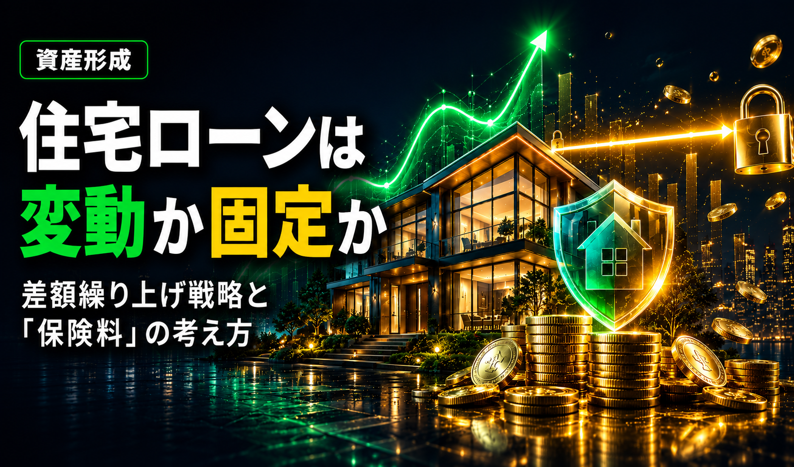 住宅ローンは変動か固定か——差額繰り上げ戦略と「保険料」の考え方
