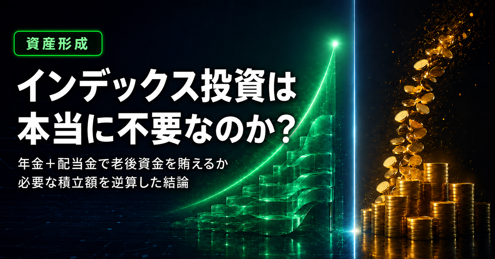高配当株投資のみでインデックス投資は不要なのか？年金＋配当金で逆算した結論