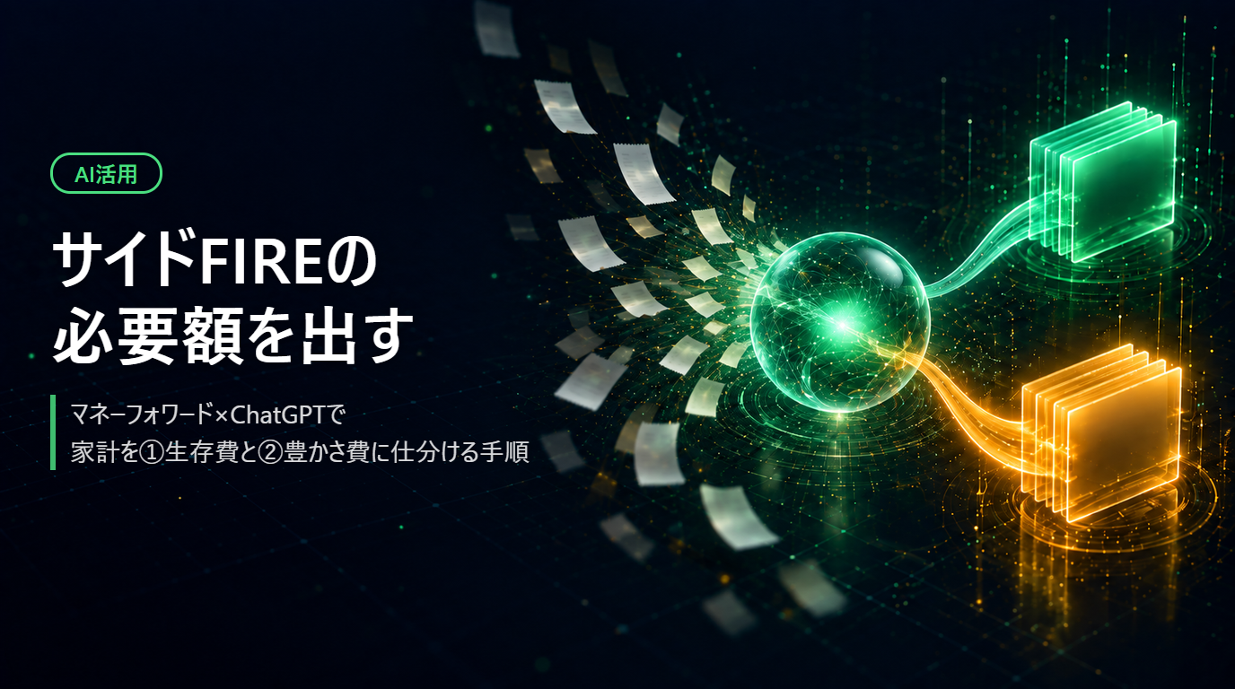 マネーフォワードとChatGPTの連携で家計を仕分ける