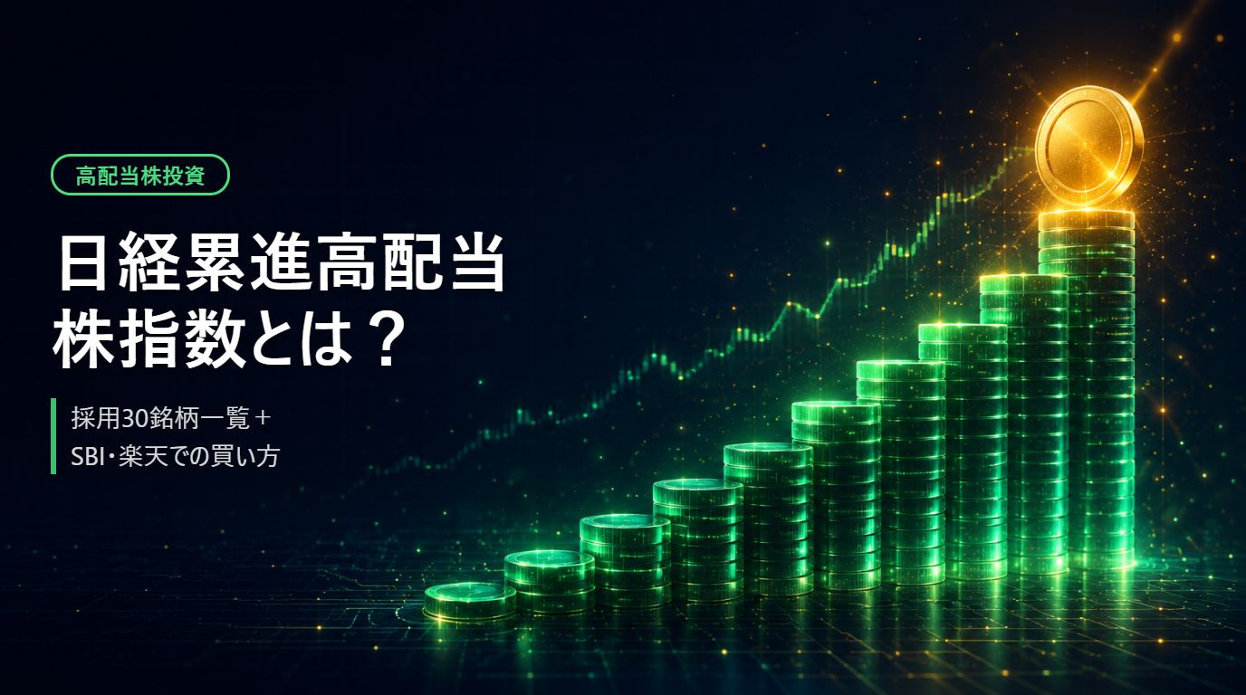 日経累進高配当株指数とは？採用30銘柄一覧