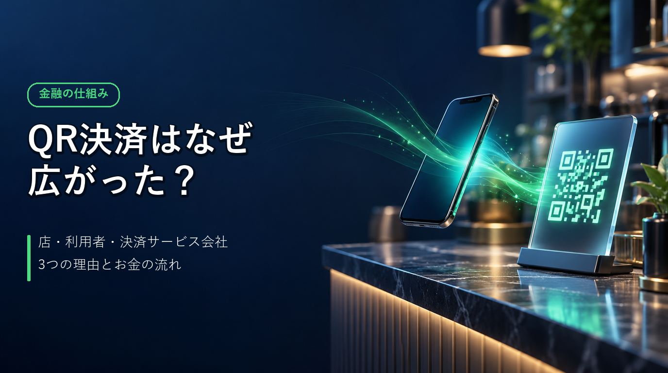 QR決済が広がった店・利用者・決済サービス会社の3つの理由とお金の流れ