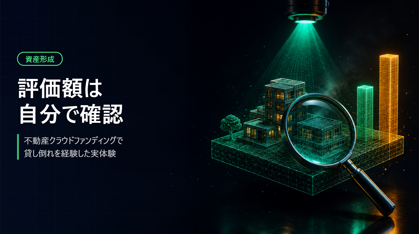 不動産クラウドファンディングで貸し倒れを経験した話——評価額は自分で確認すべきだった