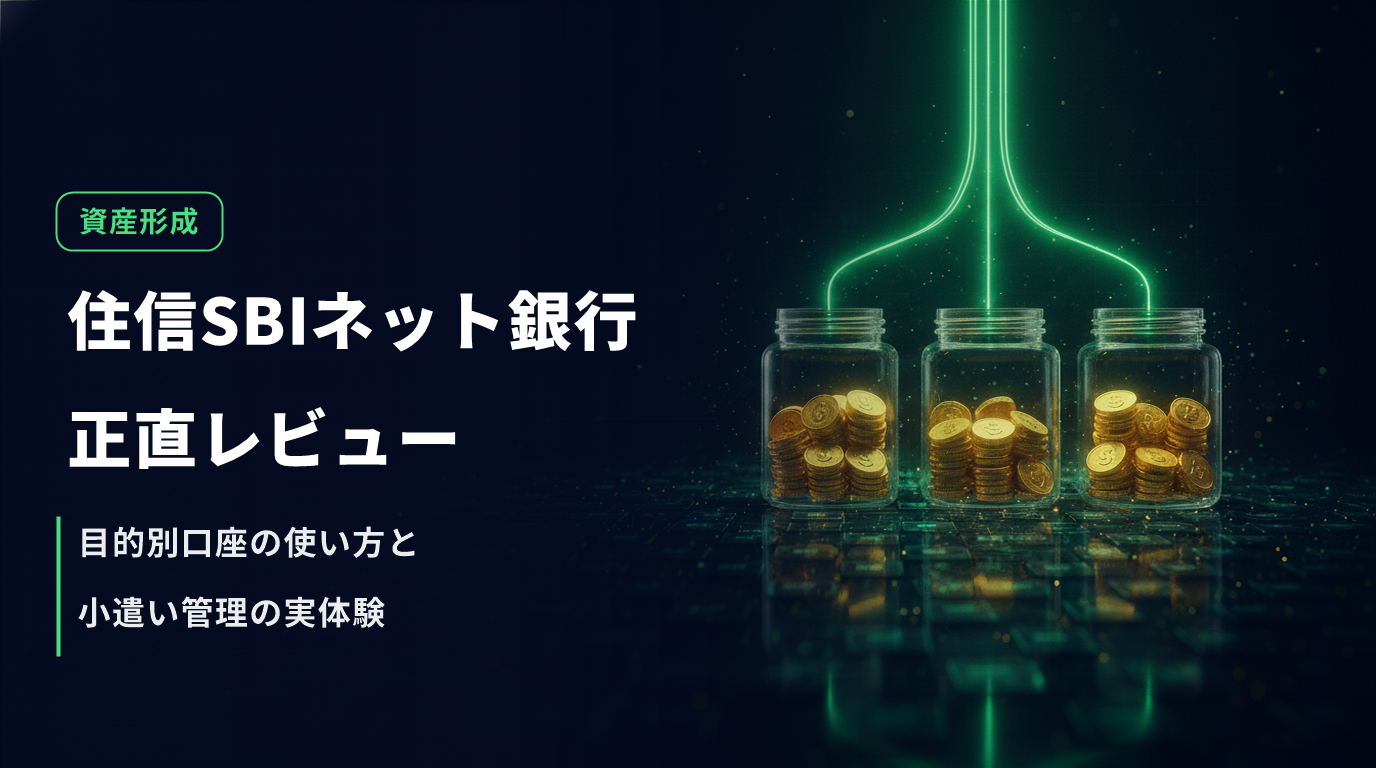 住信SBIネット銀行の正直レビュー｜目的別口座の使い方と小遣い管理の実体験